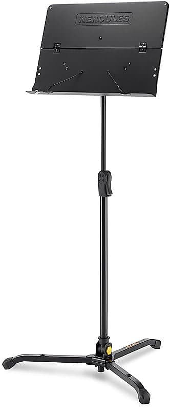 Hercules BS301B EZ Clutch Foldable Desk Orchestra Stand w/ Tilting Base and Swivel Legs